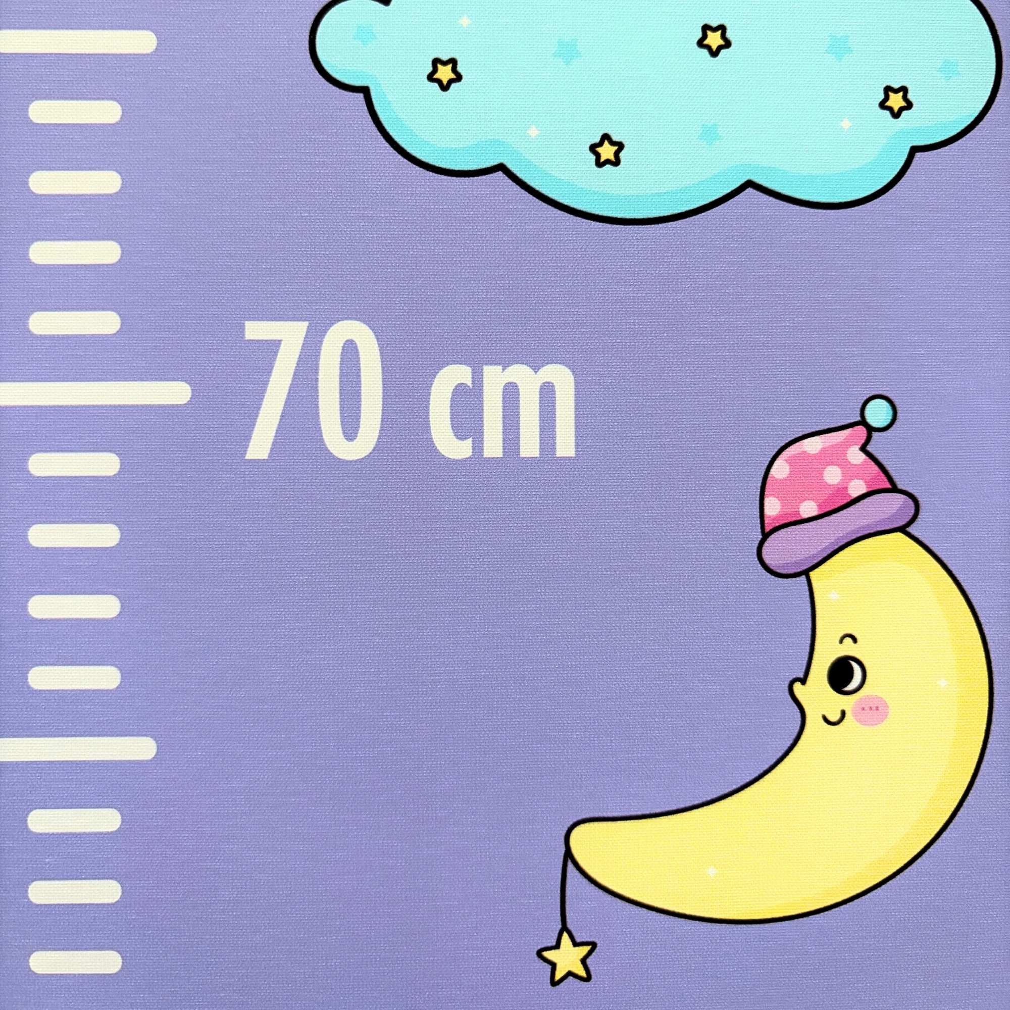 Textilná nálepka na stenu do detskej izby - Detský meter jednorožce